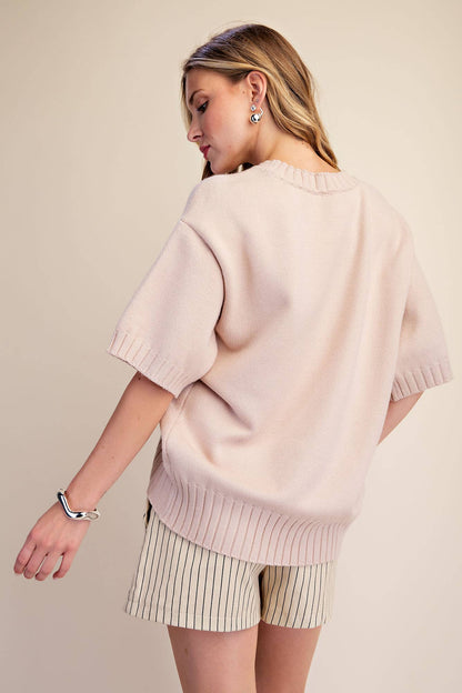 Soft Feel Asymmetric Hem Sweater