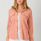 Waffle Button Down Thermal Shacket