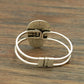 710715, Brass Cuff, Turquoise Bracelet