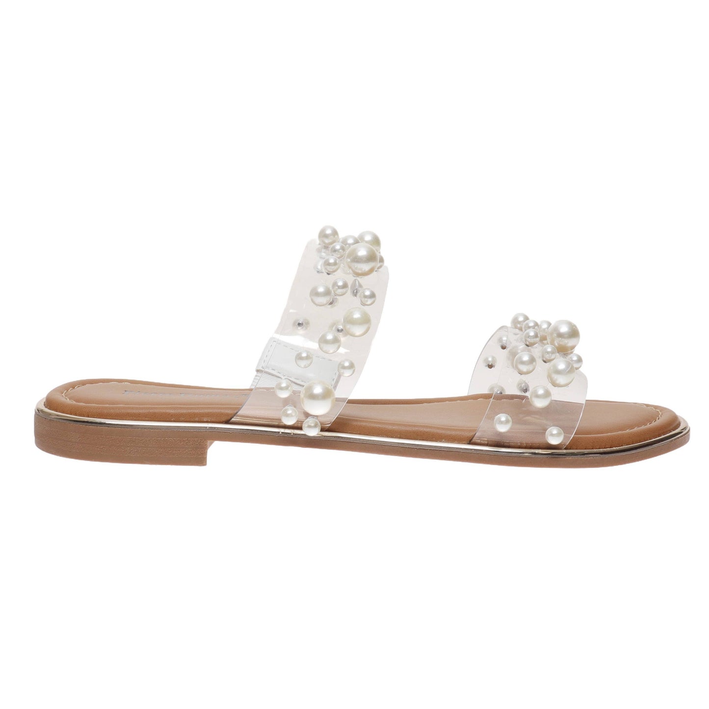 Sense Pierre Dumas Clear Sandal with Pearls