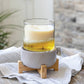 Wooden Pedestal 2-In-1 Classic Warmer