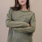 Mineral Washed Casual Knit Top