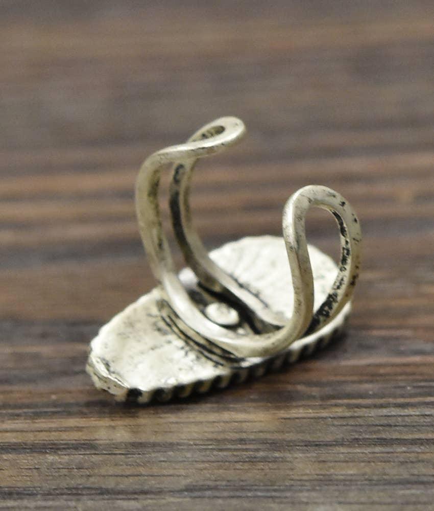 750222, Turquoise Adjustable Ring - Southern Sassy Boutique