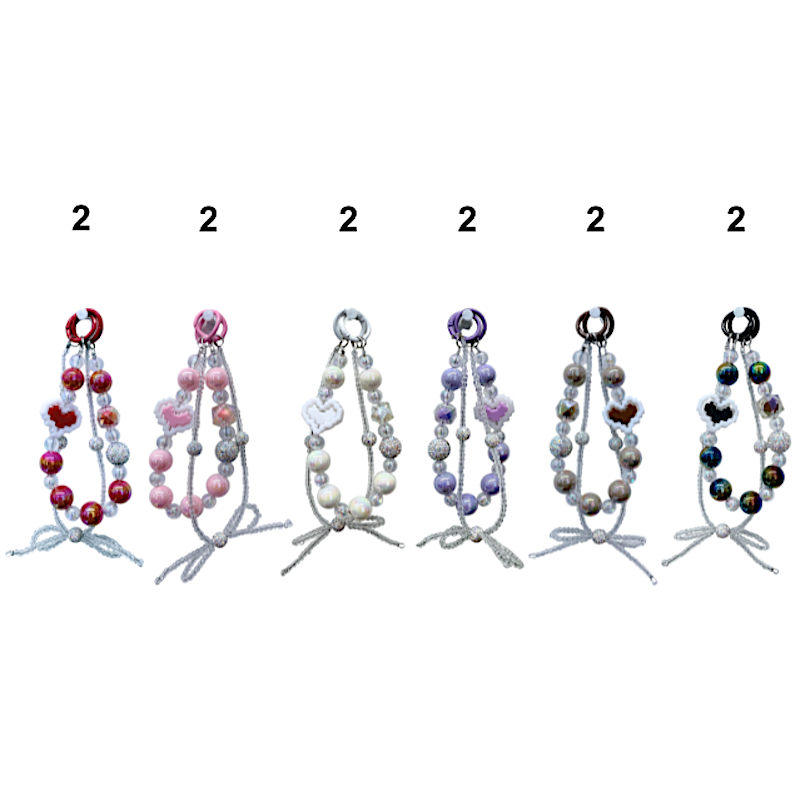 Bow Phone Charm Strap Keychain
