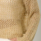 Metallic Net Pullover Sweater