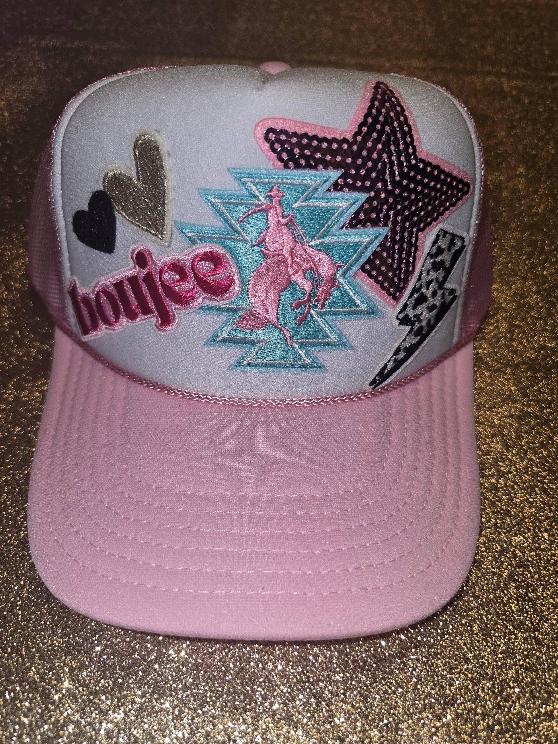 Boujee Cowgirl Western Trucker Hat - Southern Sassy Boutique