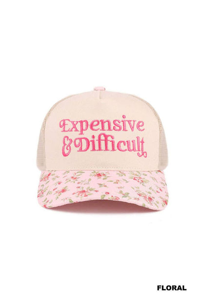 Expensive & Difficult Mesh Snapback Ball Cap