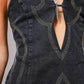 Sweetheart Denim Minidress