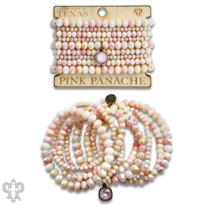 Ombre faceted bead bracelet with Austrian crystal - Southern Sassy Boutique