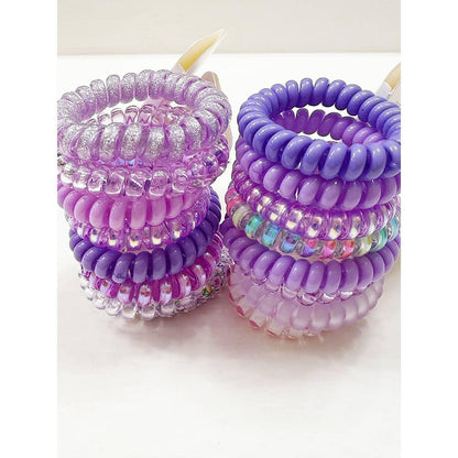 Lavender Shades Spiral Hair Ties - Southern Sassy Boutique