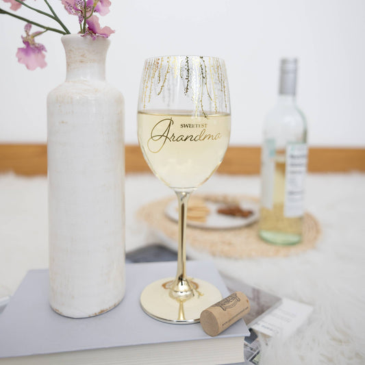 Grandma - Gift Boxed 19 oz Crystal Wine Glass