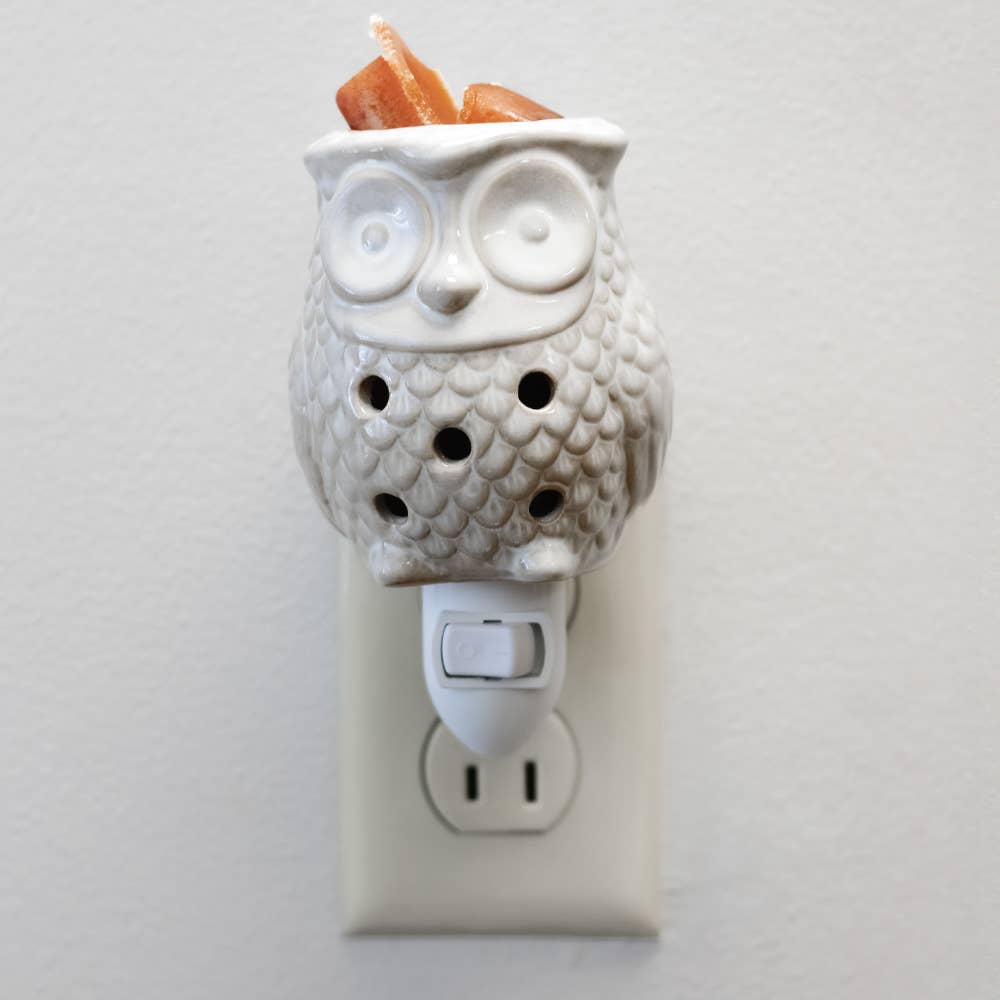 Owl Plug-In Wax Warmer Gift Set