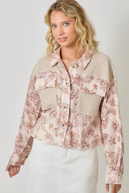 Mixed Media Jacket - Southern Sassy Boutique