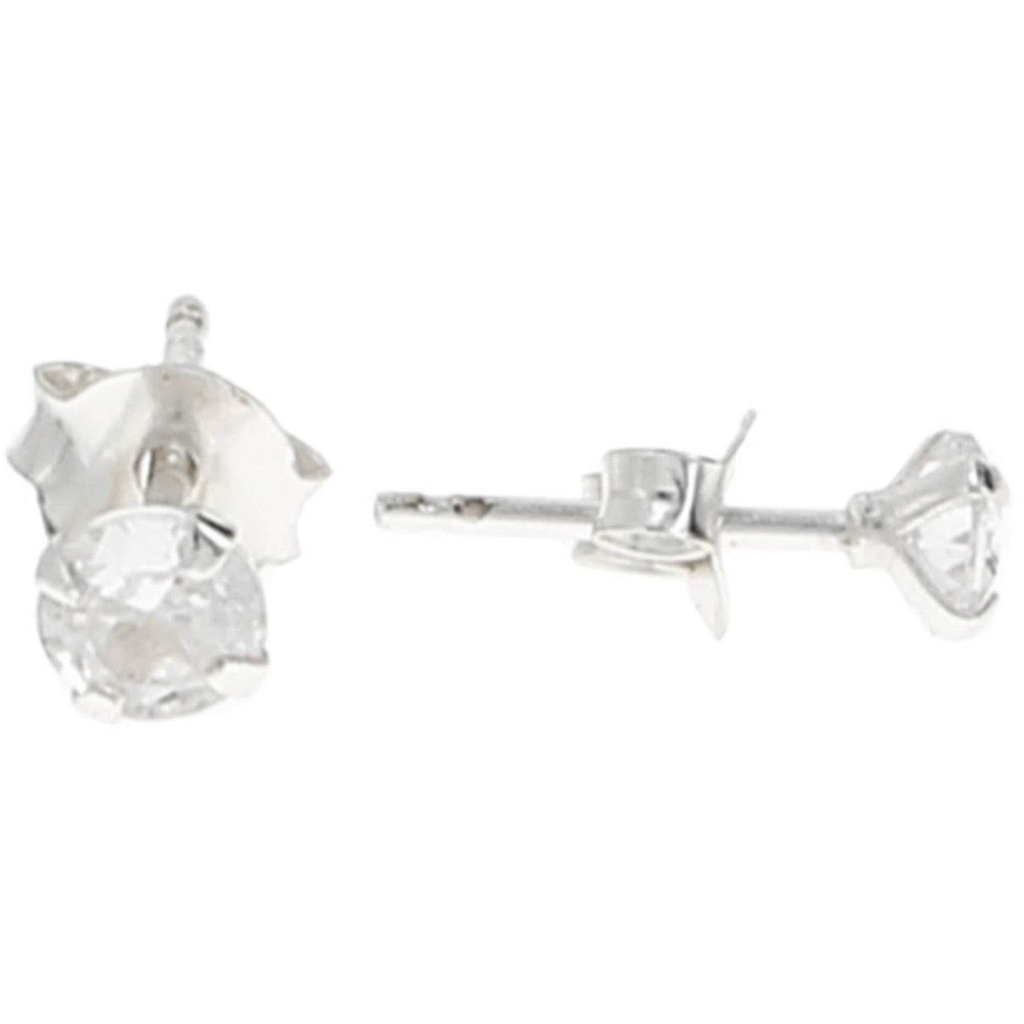 Forever Friends - Sterling Silver CZ Earring and Dish Set