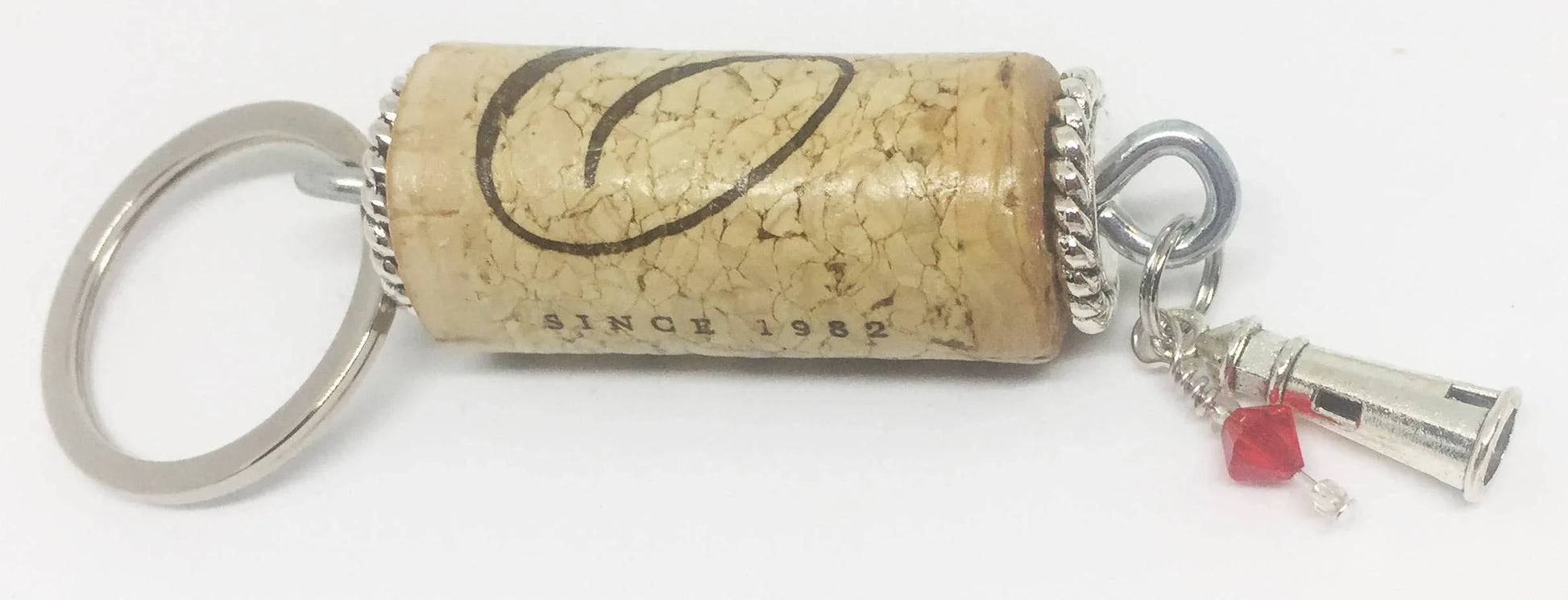 Lighthouse Charm Braid Design Keychain - Southern Sassy Boutique