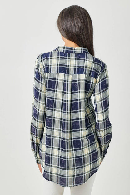 Plaid Button Down Shirt - Southern Sassy Boutique