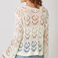 Crochet Knit Sweater Top