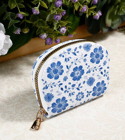 Print Blossom Floral Wallet Card Holder