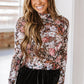Floral Mesh Top