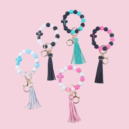 Cute Cross Keychain - Southern Sassy Boutique