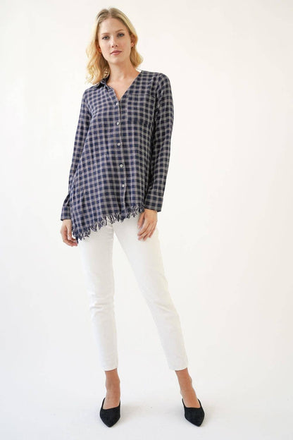 Plaid Flannel Shirt - Southern Sassy Boutique