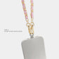 Long Faux Vegan Leather Phone Chain