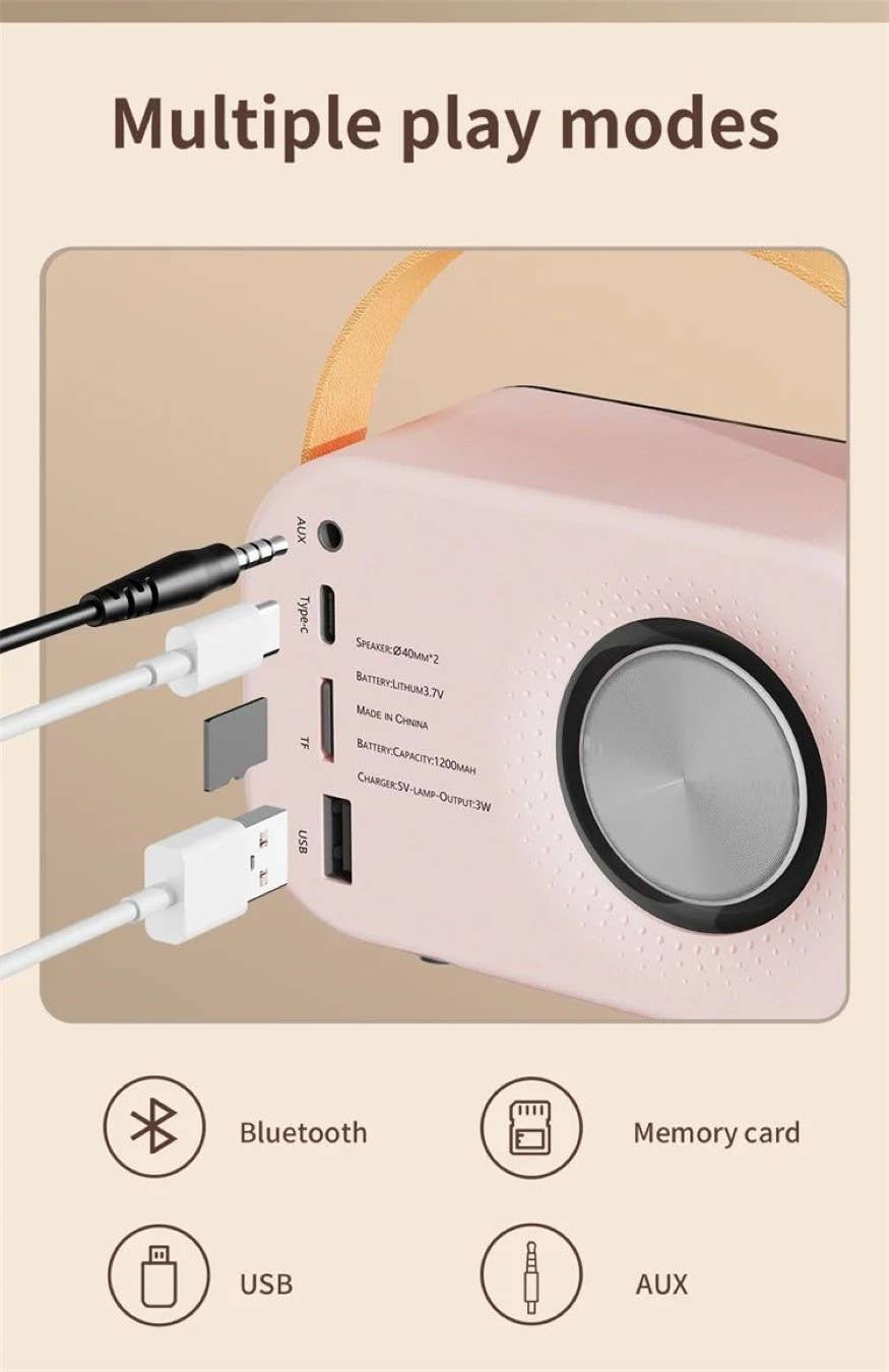 Rechargeable Retro Bluetooth Speaker