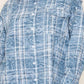 Long Sleeve Plaid Knit Top