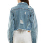Ladies Distressed Denim Jacket