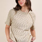 Solid Casual Knit Top with Patch Pocket