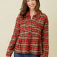 Peplum Plaid Shacket