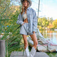 High Luxury Embellished Sparkle Stone Stripe Jacket