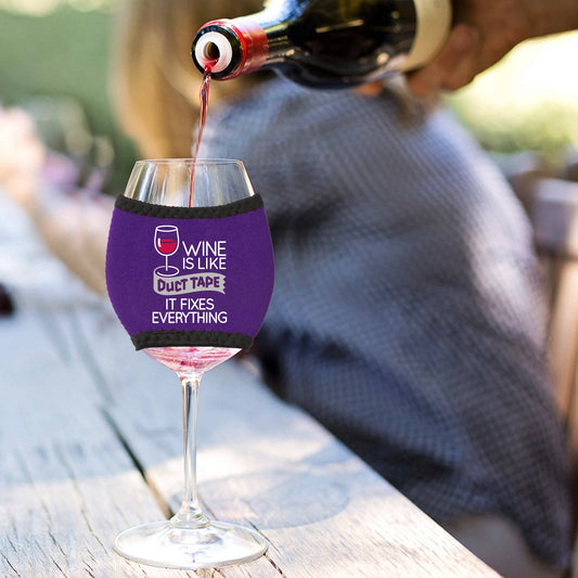 Duct Tape Wine Glass Sleeve