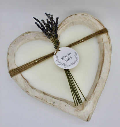 Large Heart Dough Candle - Southern Sassy Boutique