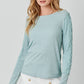 Ribbed Braided Sleeve Top