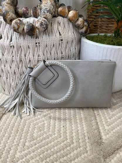 Soft Vegan Leather Wristlet/Clutch