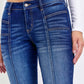 Low Rise Relaxed  Flare with Front  Pockets