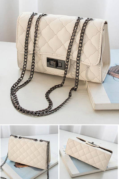 Diamond Pattern Qulited Bag