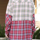 Loose Fit Plaid Flannel Top