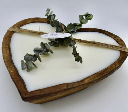Large Heart Dough Candle - Southern Sassy Boutique