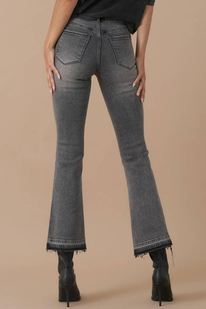 High Rise Crop Boot Denim - Southern Sassy Boutique
