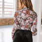 Floral Mesh Top