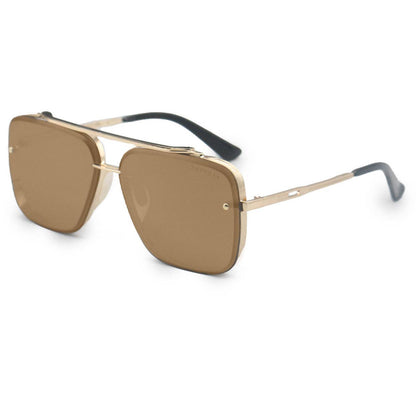 Bella Mirrored Bronze - Tangle Free Aviator Sunglasses