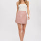 VEGAN LEATHER MINI SKIRT