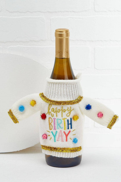 Funny Wine Bottle Sweater | Happy BirthYay - Southern Sassy Boutique
