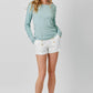 Ribbed Braided Sleeve Top