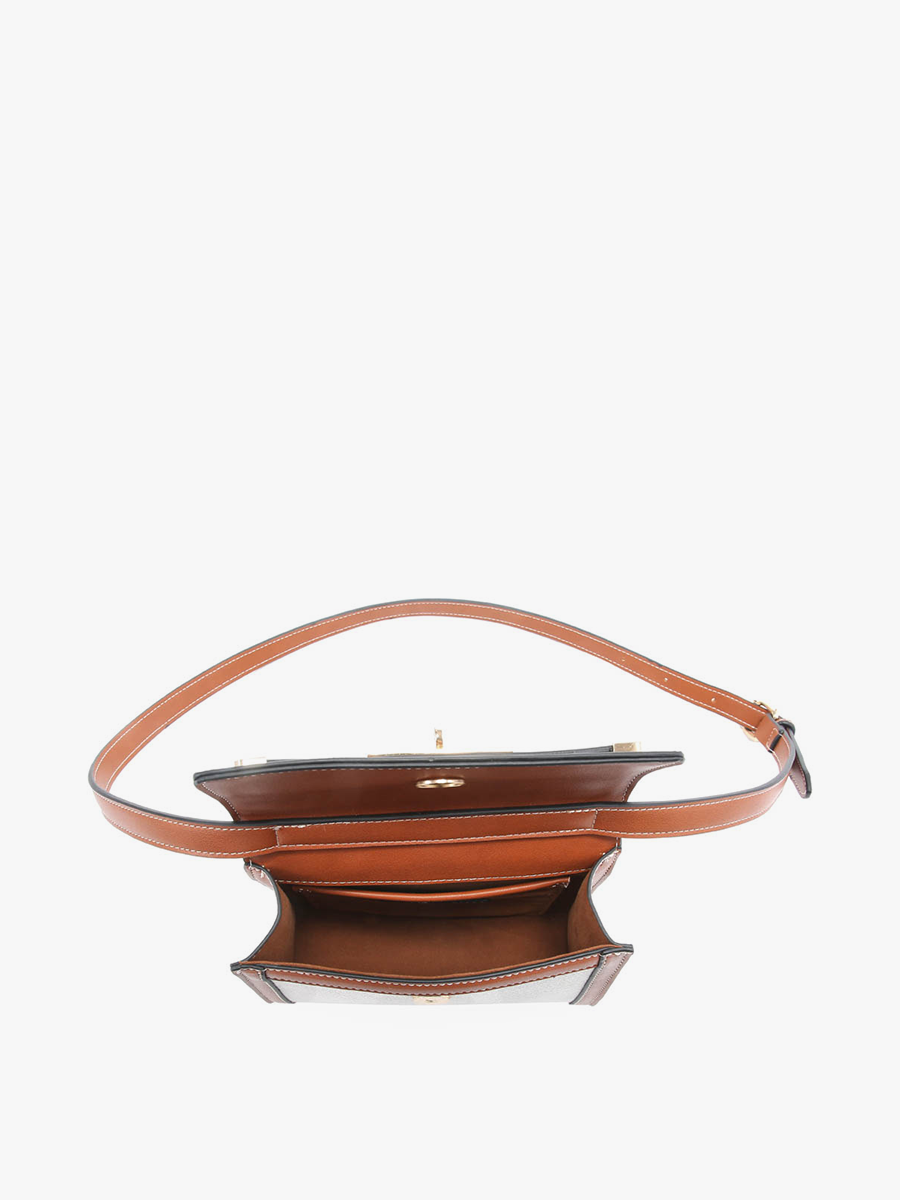 Etta Canvas Crossbody w/ Vegan Leather Accents