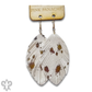 Fringe edge feather earring