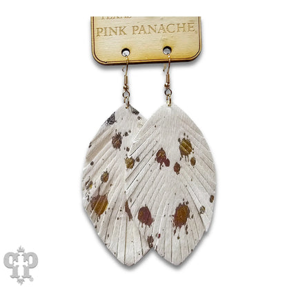 Fringe edge feather earring - Southern Sassy Boutique