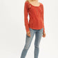 Lace Button Detail Top